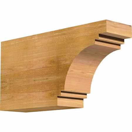 Ekena Millwork Pescadero Rough Sawn Rafter Tail, Western Red Cedar, 6"W x 12"H x 24"L RFT06X12X24PEC00RWR